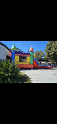 image2 1728878054 Multi Color Bounce House W/Slide Combo 4-1